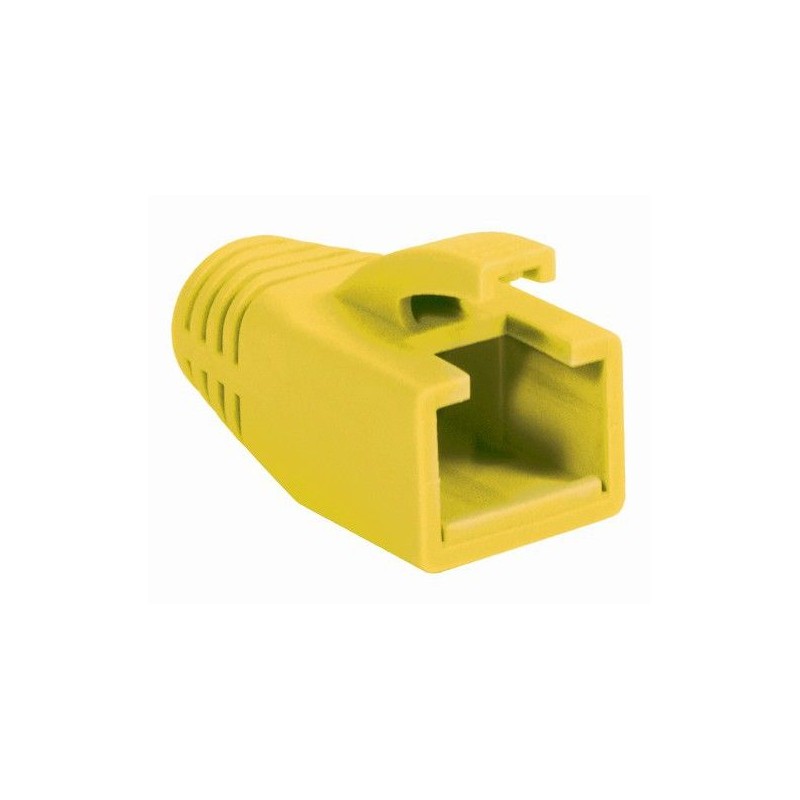 Copriconnettore per Plug RJ45 Cat.6 8mm Giallo