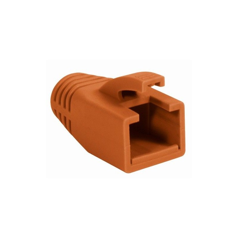 Copriconnettore per Plug RJ45 Cat.6 8mm Arancione Copriconnettore per Plug RJ45 Cat.6 8mm Arancione