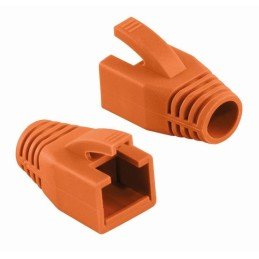 Copriconnettore per Plug RJ45 Cat.6 8mm Arancione