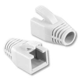 Copriconnettore per Plug RJ45 Cat.6 8mm Bianco