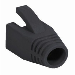 Copriconnettore per Plug RJ45 Cat.6 8mm Nero