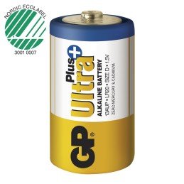 Blister 2 Batterie Torcia D GP Ultra Plus