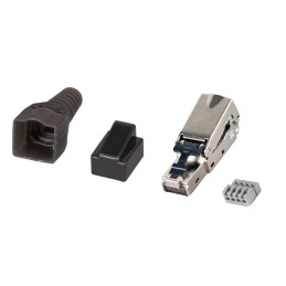 Plug Modulare RJ45 Cat.6A Schermato Toolless