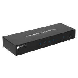 Switch KVM DisplayPort 1.2 e USB 2.0 4 porte con hub e audio