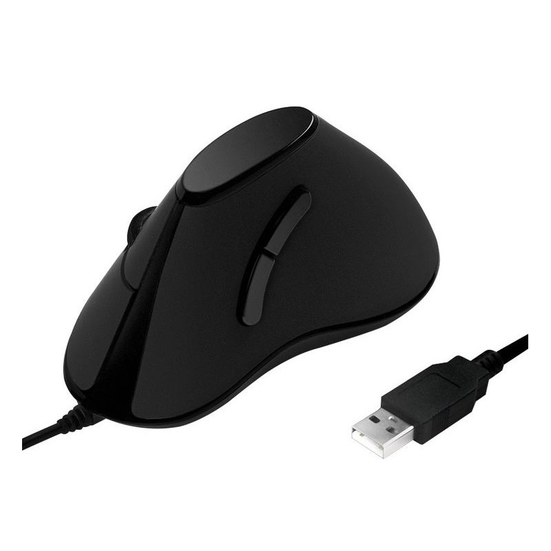 Mouse Verticale Ottico Ergonomico USB 1000dpi Nero