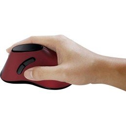 Mouse Verticale Ottico Ergonomico Wireless 1200dpi Rosso