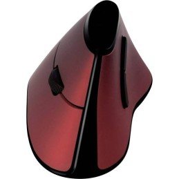 Mouse Verticale Ottico Ergonomico Wireless 1200dpi Rosso