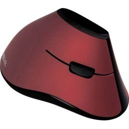 Mouse Verticale Ottico Ergonomico Wireless 1200dpi Rosso