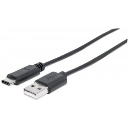 Cavo USB 3.1 tipo A Maschio / USB-C Maschio 3m Nero