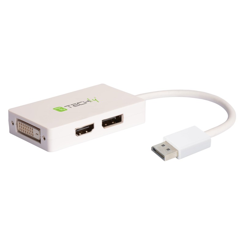 Adattatore DisplayPort a DVI/HDMI/DP 3-in-1 Adattatore DisplayPort a DVI/HDMI/DP 3-in-1