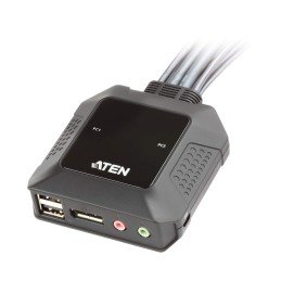 Switch KVM per doppio schermo DisplayPort (ThunderBolt) 2 USB