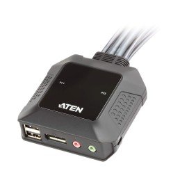 Switch KVM per doppio schermo DisplayPort (ThunderBolt) 2 USB