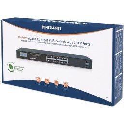 Switch PoE+ 16 porte con 2 porte SFP Gigabit Ethernet