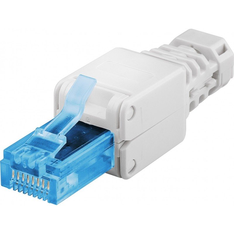 Plug Cat.6A RJ45 UTP Tooless con Copriconnettore