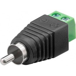 Adattatore Terminal Block 2-pin a RCA maschio