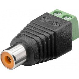 Adattatore Terminal Block 2-pin a RCA femmina