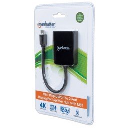 Splitter Hub Mini DisplayPort a 2 porte DisplayPort con MST