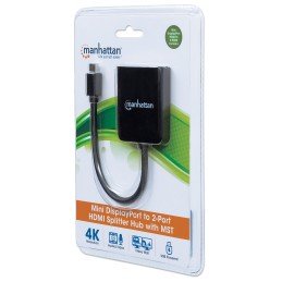 Splitter Hub Mini DisplayPort a 2 porte HDMI con MST