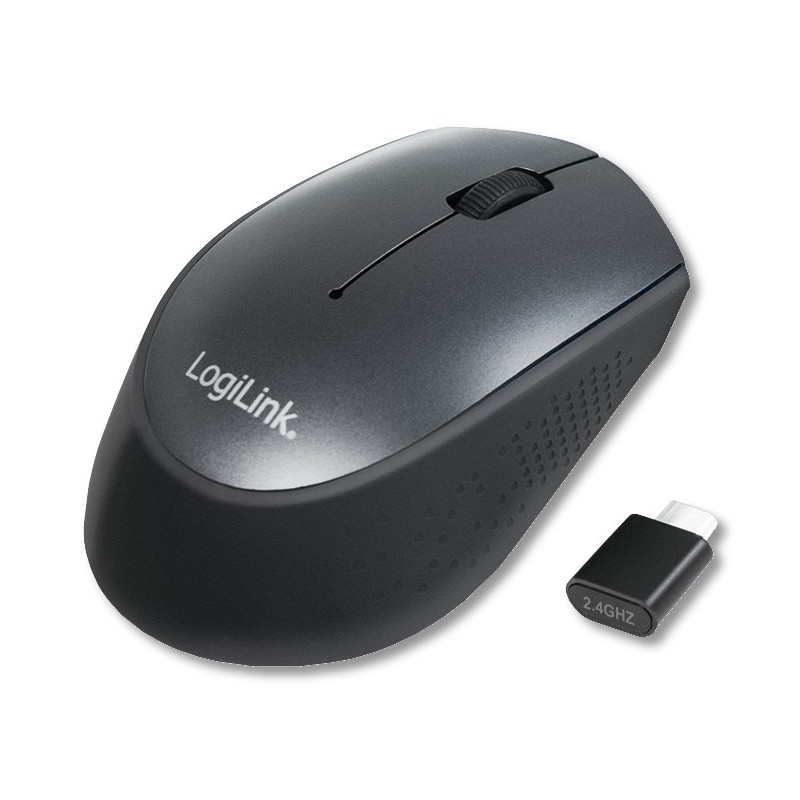 Mouse Ottico Wireless Ricevitore USB-C 1200dpi Nero Mouse Ottico Wireless Ricevitore USB-C 1200dpi Nero