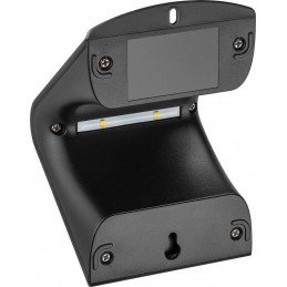 Lampada LED Solare a Muro 1,5W IP65 Sensore di Movimento Nero