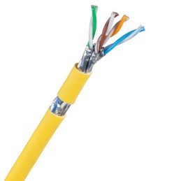 Matassa S/FTP Cavo Cat.7A 100m Rigido PIMF Giallo