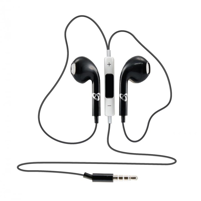 Auricolari In Ear con microfono Neri Auricolari In Ear con microfono Neri
