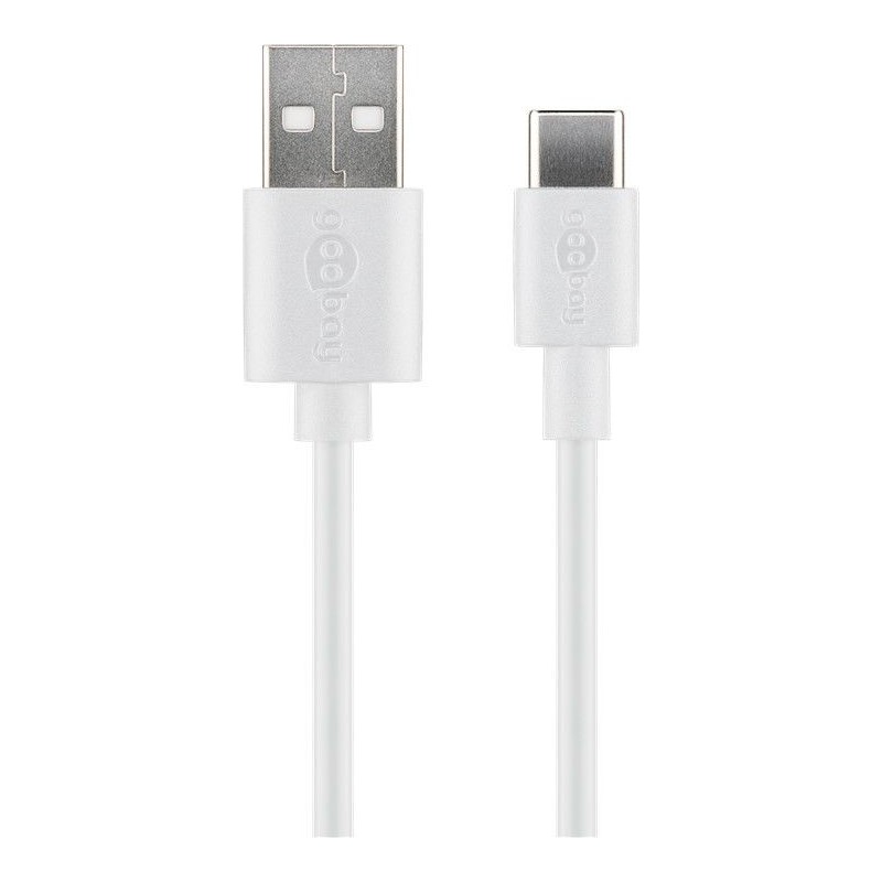 Cavo USB A Maschio 2.0 / USB-C Maschio 0,5m Bianco