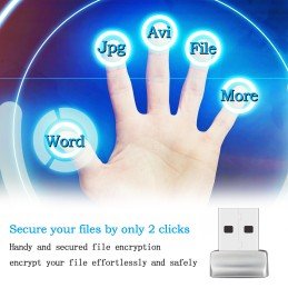 Lettore di Impronte Digitali Fingerprint USB 2.0 con Sensore a 360 gradi