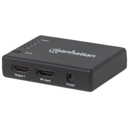 Splitter HDMI 4K UHD 3D con LED 4 vie