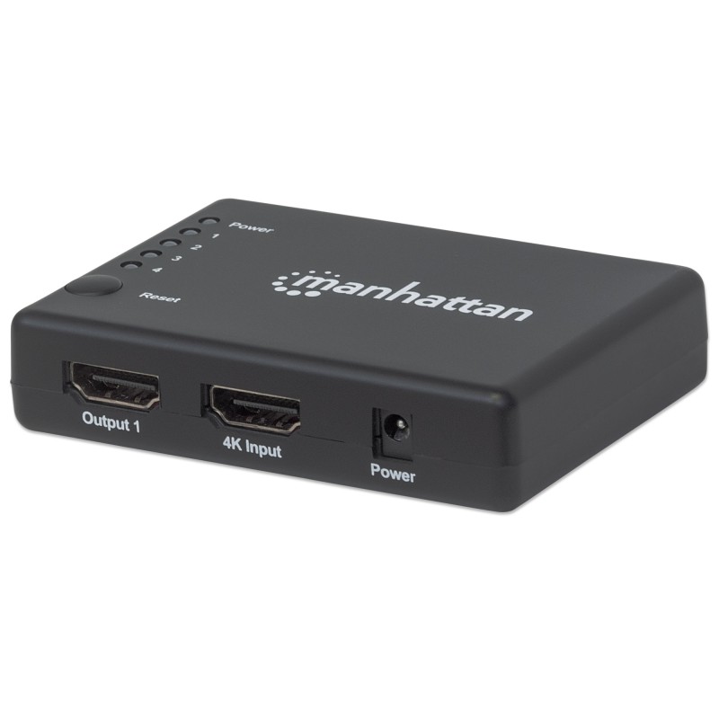 Splitter HDMI 4K UHD 3D con LED 4 vie