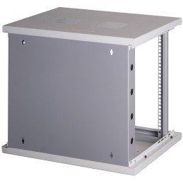 Armadio Rack 19" a muro 16 unità sezione unica prof. 500mm Grigio