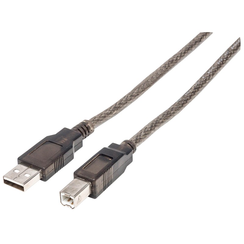 Cavo Prolunga Attivo USB 2.0 Hi-Speed A M / B M 15m Nero Cavo Prolunga Attivo USB 2.0 Hi-Speed A M / B M 15m Nero