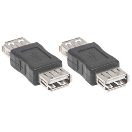 Adattatore USB-A Femmina USB-A Femmina Nero