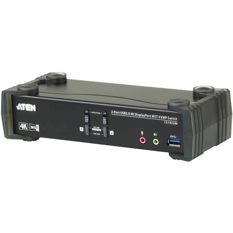 Switch KVMP 4K DisplayPort a 2 porte MST USB3.0, CS1922M