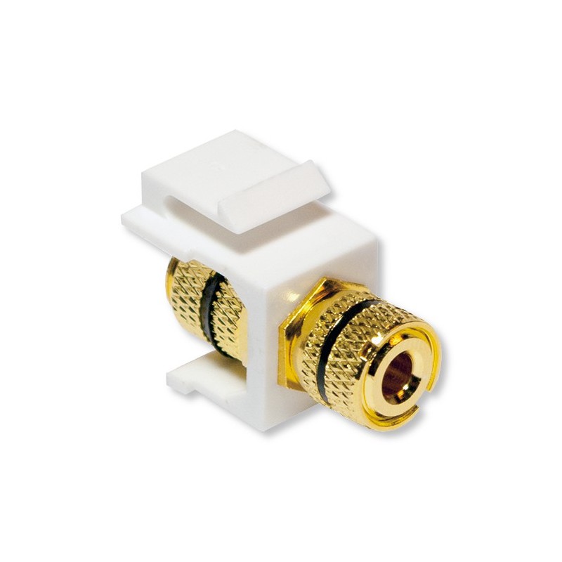 Adattatore Keystone con Terminali a Morsetto Nero Adattatore Keystone con Terminali a Morsetto Nero