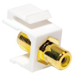 Adattatore Keystone RCA/F F/F Giallo