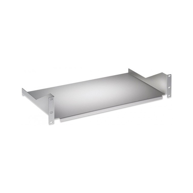 Mensola per Rack 19" 400 mm 2U Grigia 2 punti Mensola per Rack 19" 400 mm 2U Grigia 2 punti