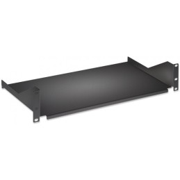 Mensola per Rack 19" 400 mm 2U Nera 2 punti