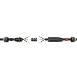 Connettore impermeabile per cavo, IP68, 10 cm