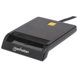 Lettore/Scrittore di Smart Card USB Compatto Nero