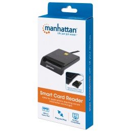 Lettore/Scrittore di Smart Card USB Compatto Nero