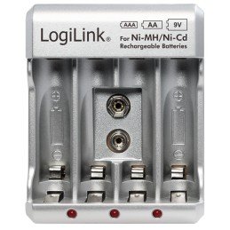 Caricabatterie per AA / AAA / 9V Ni-MH / Ni-Cd