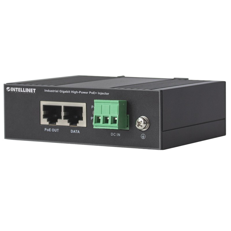 Iniettore Industriale per Guida DIN Gigabit High-Power PoE+ 30W