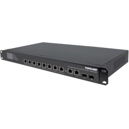 Gigabit Ethernet Switch 8 porte Ultra PoE con 4 porte Uplink e schermo LCD