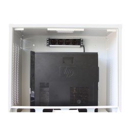 Armadio di sicurezza per PC, monitor LCD e tastiera Grigio
