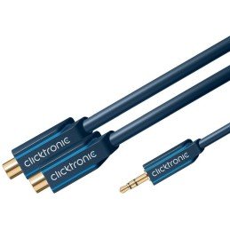 Cavo Audio Stereo 2 RCA F a Jack 3.5 mm M 0,10 m Alta Qualità