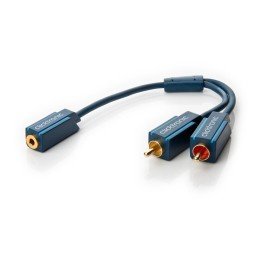 Cavo Audio 2 RCA M a Jack 3,5 mm F 0,10 m Alta Qualità