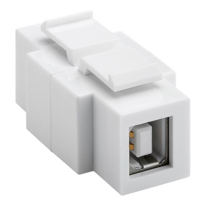 Adattatore Keystone USB2.0 A/B Installabile in Entrambi i Lati