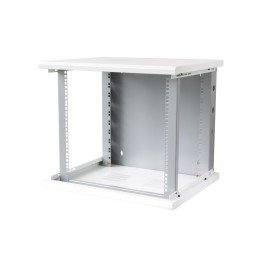 Armadio Rack 19" a muro 10 unità sezione unica prof. 500mm Bianco