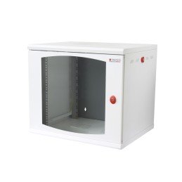 Armadio Rack 19" a muro 16 unità sezione unica prof. 500mm Bianco